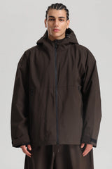 Men's Light Grey Fully Sealed Dual-Vent Snow Jacket Minimalist Insulated Ski Jacket - Gsou Snow