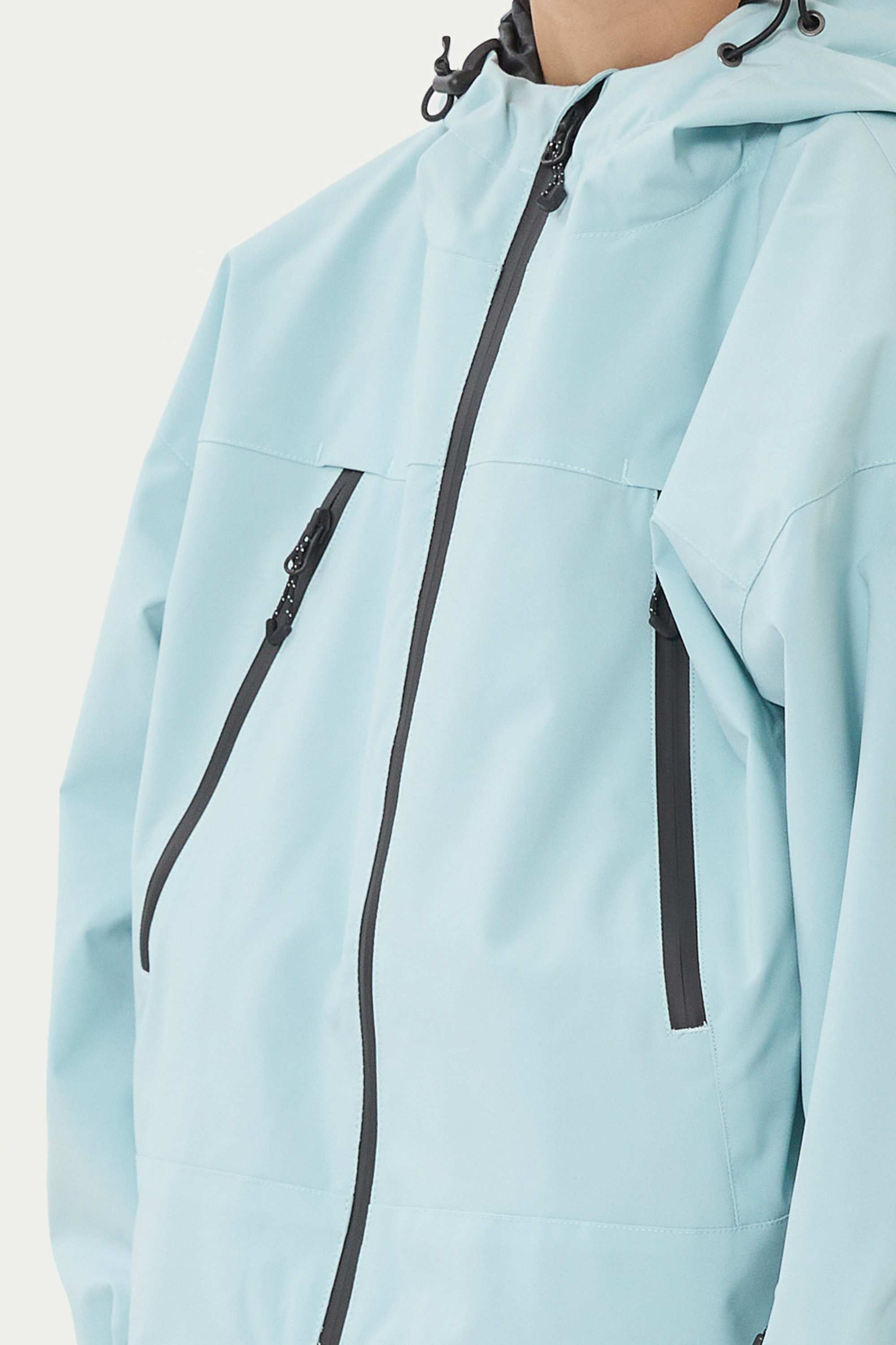 Boy's Ice Blue Detachable Ear Hood Waterproof Insulated Snow Jacket Ski Jacket - Gsou Snow