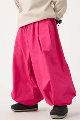 Schwarze, weite Skihose für Herren mit Kordelzug - Gsou Snow 