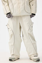 Dámské černé retro kalhoty s reflexními prvky - Gsou Snow