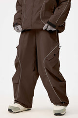 Dámské černé retro kalhoty s reflexními prvky - Gsou Snow