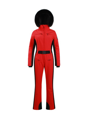 Gsou Snow Faux-Fur Slim Ski Jumpsuit [Limited Region]