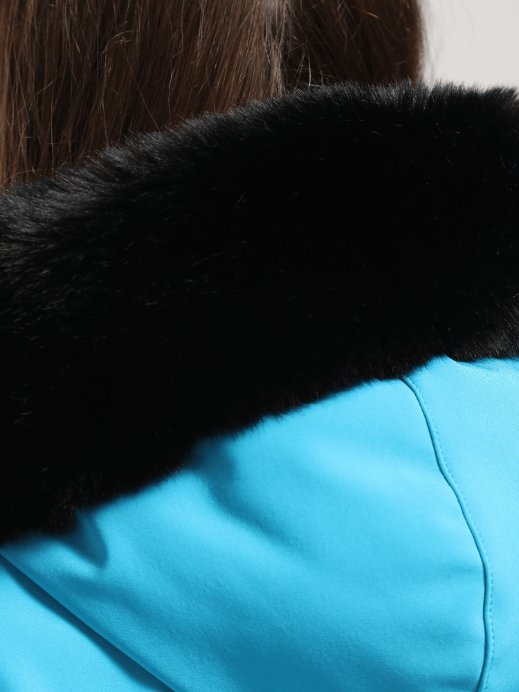 Gsou Snow Faux-Fur Slim Ski Jumpsuit [Limited Region]