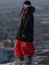 Damskie Spodnie Snowboardowe Super Baggy z Polarem - Hellystudio