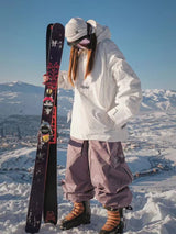 Damskie Spodnie Snowboardowe Super Baggy z Polarem - Hellystudio