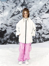 Damskie Spodnie Snowboardowe Super Baggy z Polarem - Hellystudio