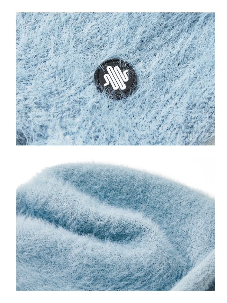 Unisex Snowboard hat Soft Soft Fluffy Faux Fur Beanie - LITAN