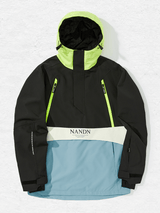 Veste de snowboard homme isolée à capuche colorblock - NANDN 