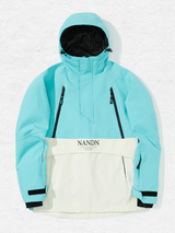 Veste de snowboard homme isolée à capuche colorblock - NANDN 