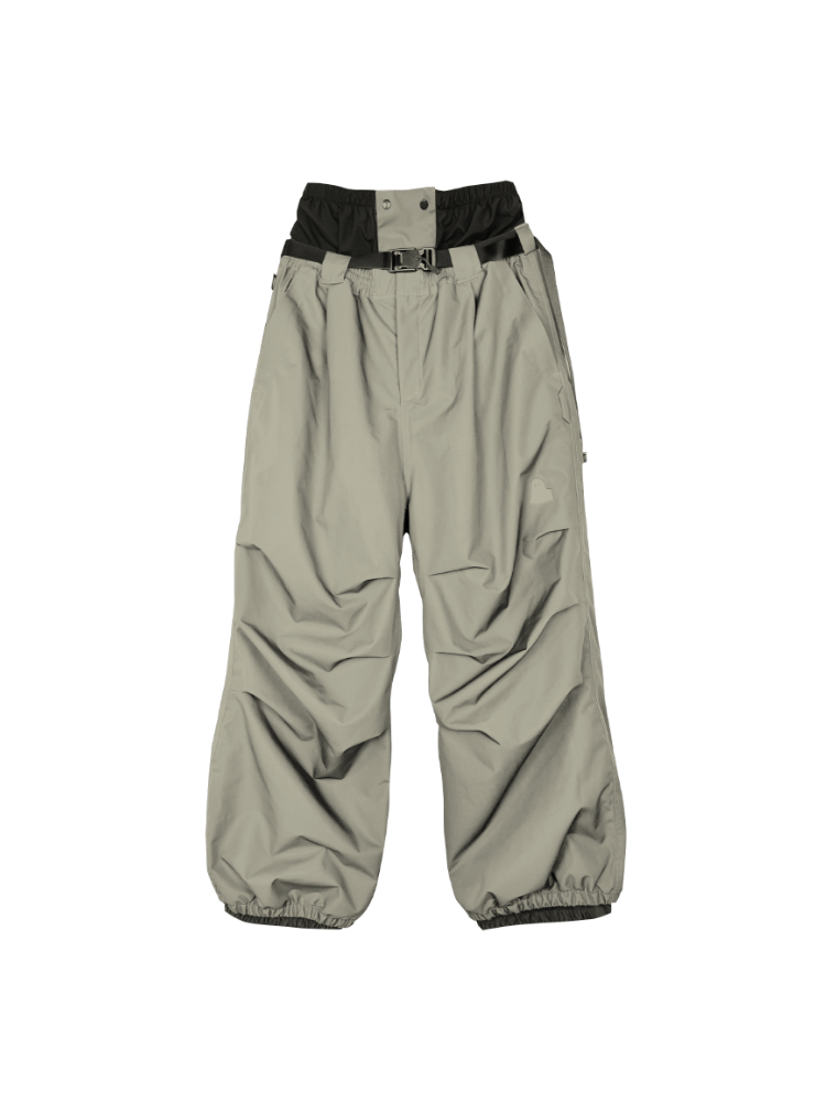 Men's Ski Pant Wrinkle Baggy Snow Pants - POMT