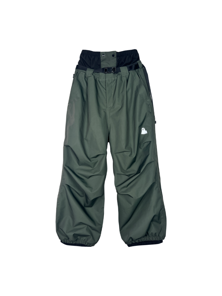 Men's Ski Pant Wrinkle Baggy Snow Pants - POMT