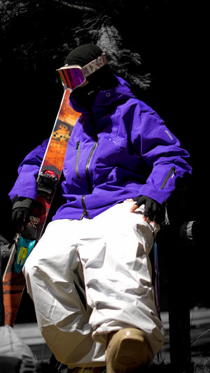 Men's Ski Pant Wrinkle Baggy Snow Pants - POMT