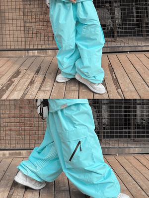 Unisex Snowboard Pant Ski Pant Winter Freedom Oversize Snow Pants - POMT