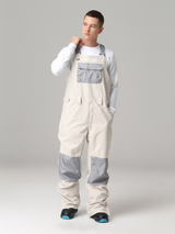 Męskie Spodnie Narciarskie typu Bib Colorblock - Searipe