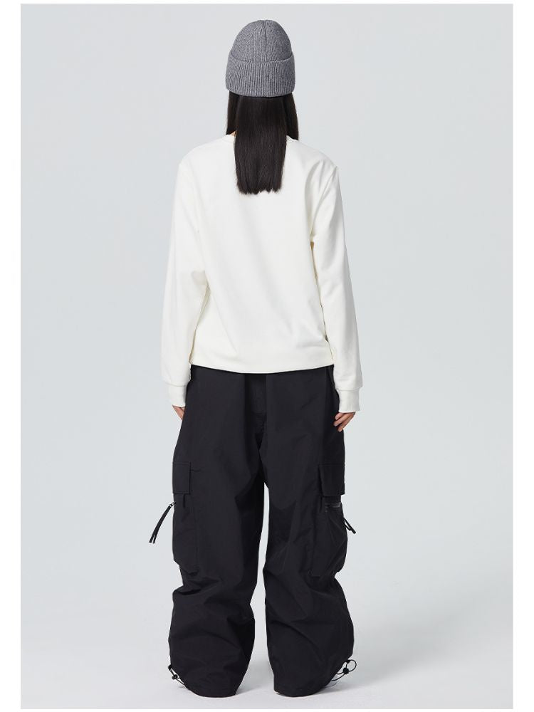 Women's Snowboard Pant Zip Pocket Baggy Cargo Snowboard Pants - Searipe